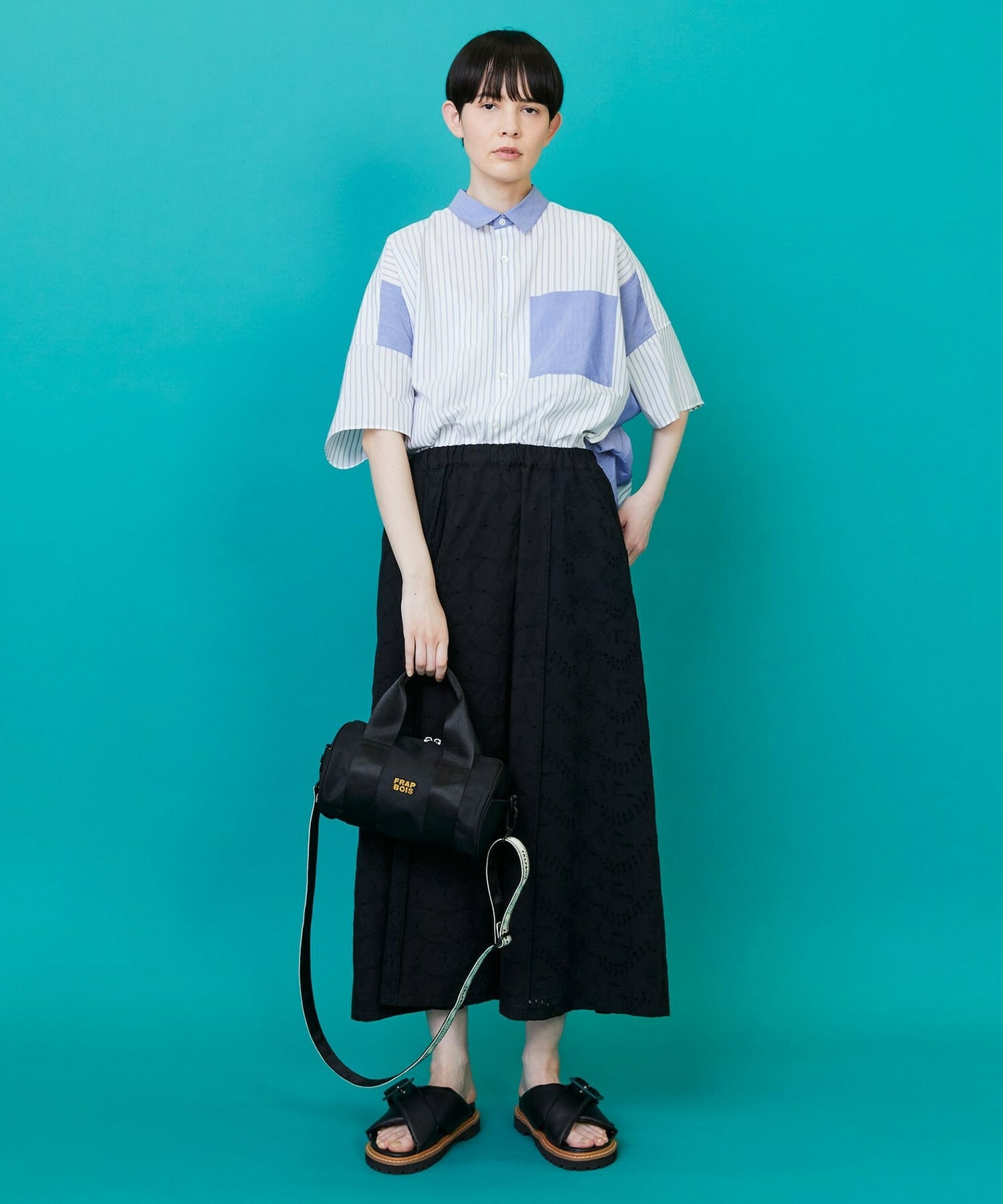 【FRAPBOIS】レレースカート 詳細画像 ブラック 22