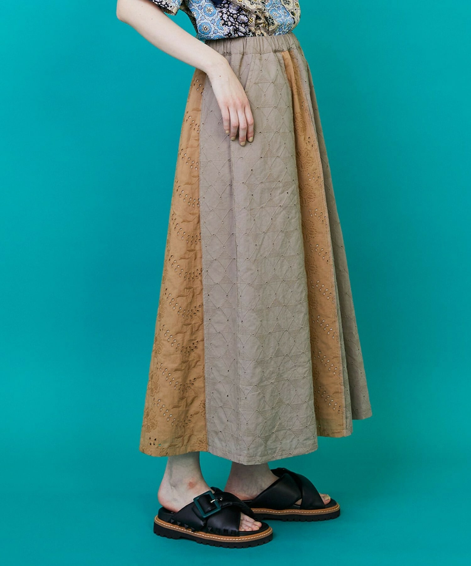 【FRAPBOIS】レレースカート 詳細画像 ブラック 3