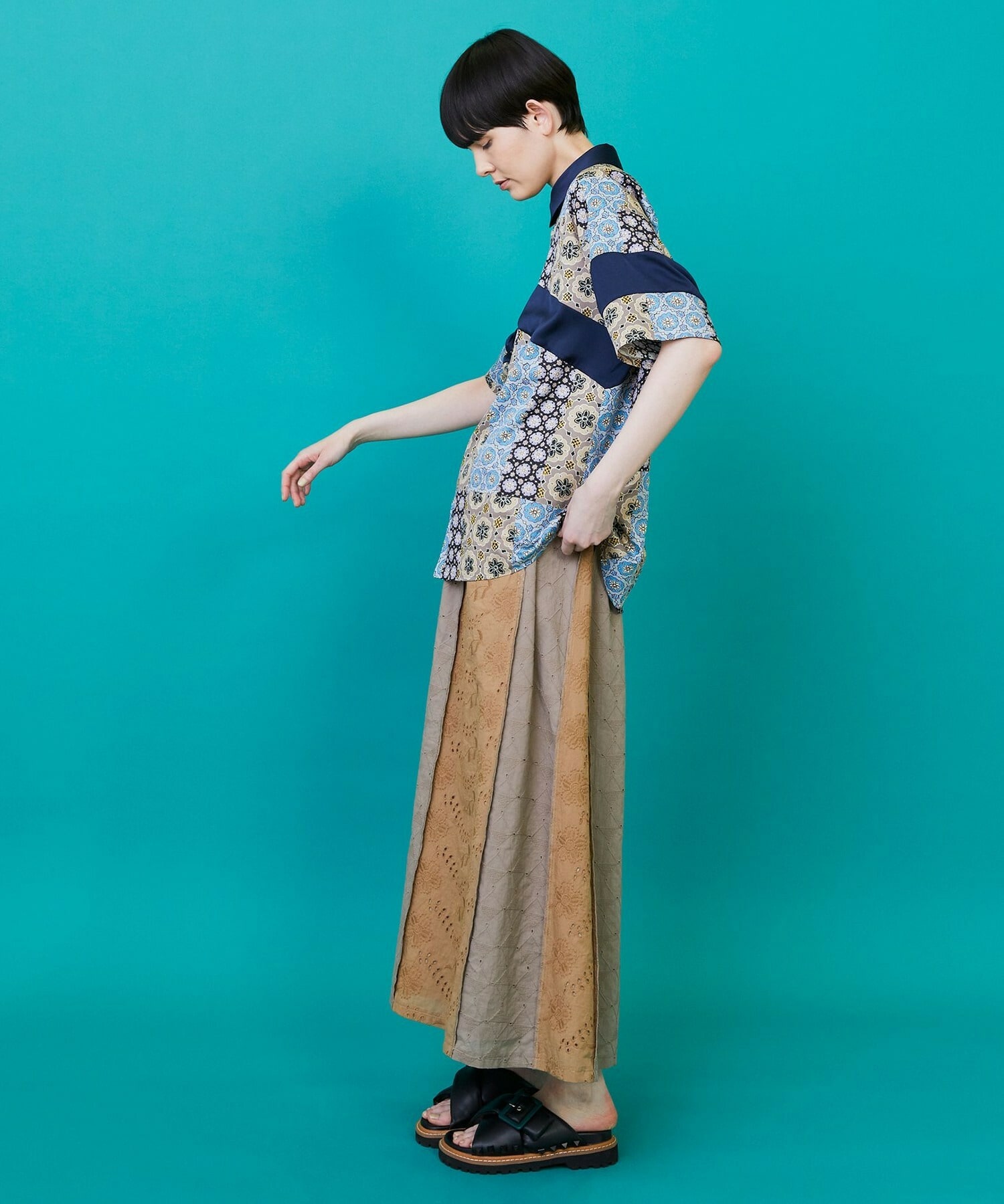 【FRAPBOIS】レレースカート 詳細画像 ブラック 8