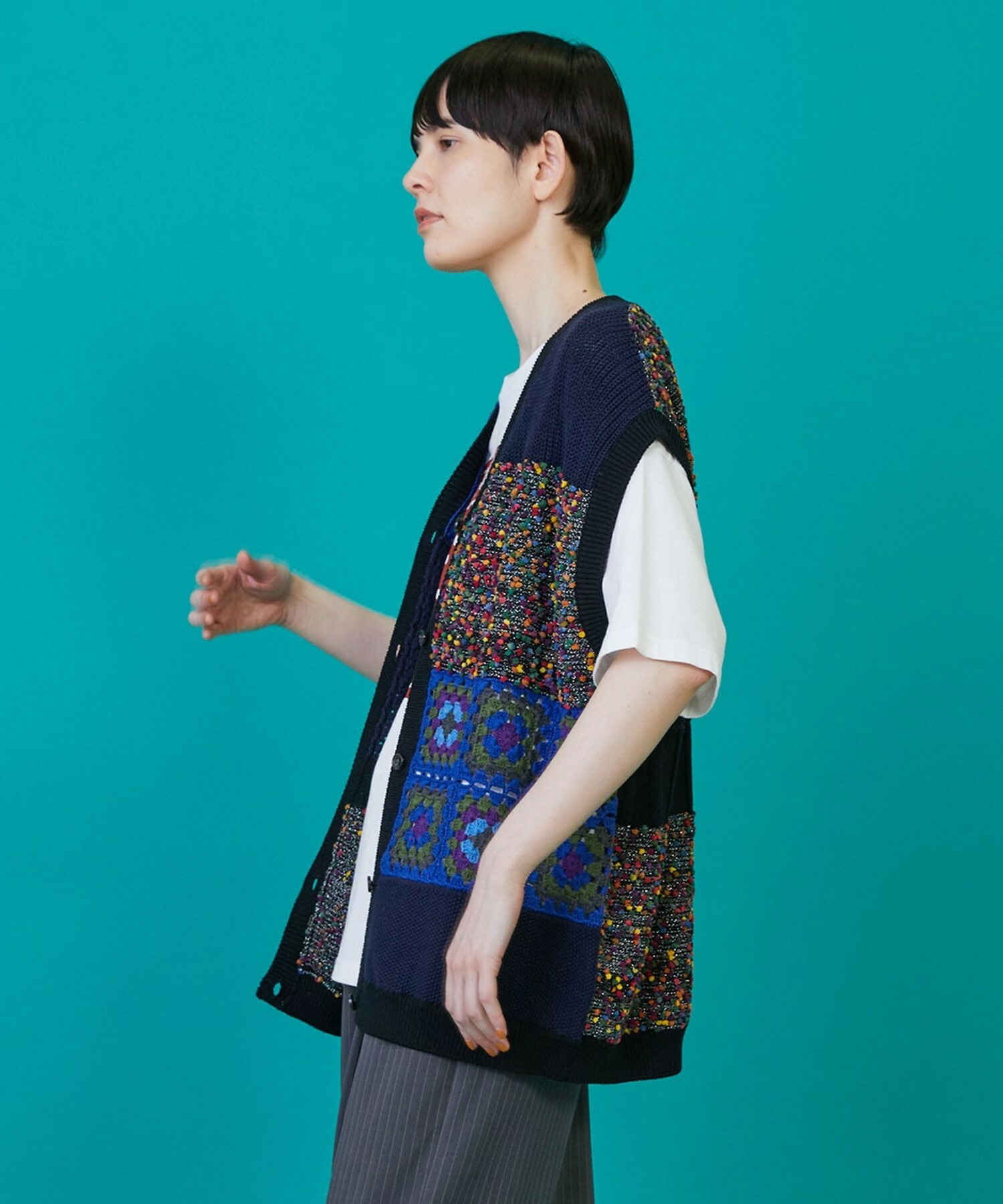 【FRAPBOIS】パッチベスト 詳細画像 ネイビー 12