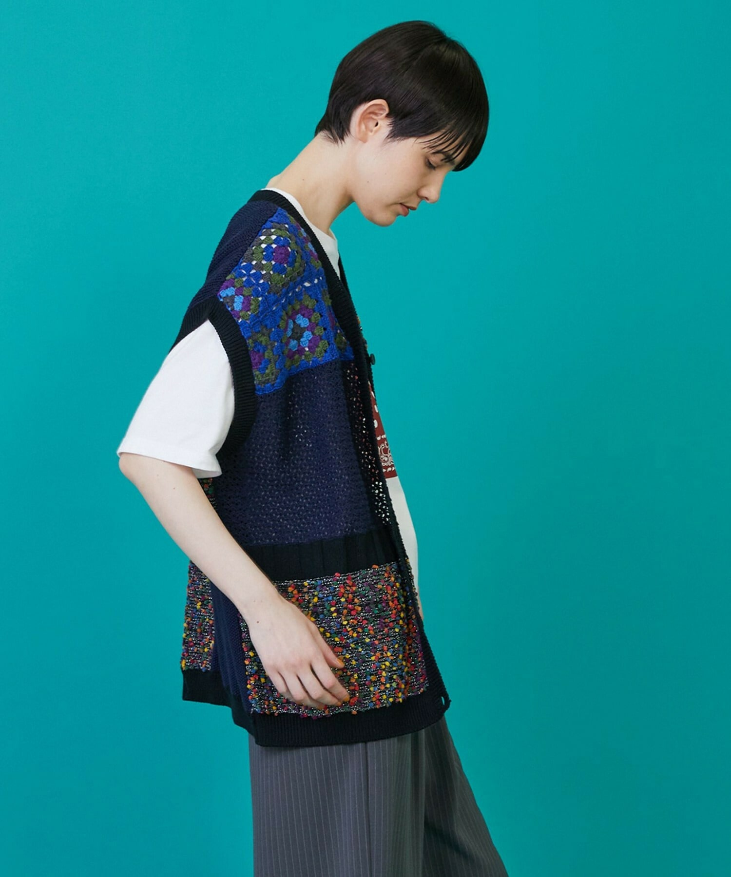 【FRAPBOIS】パッチベスト 詳細画像 ネイビー 14