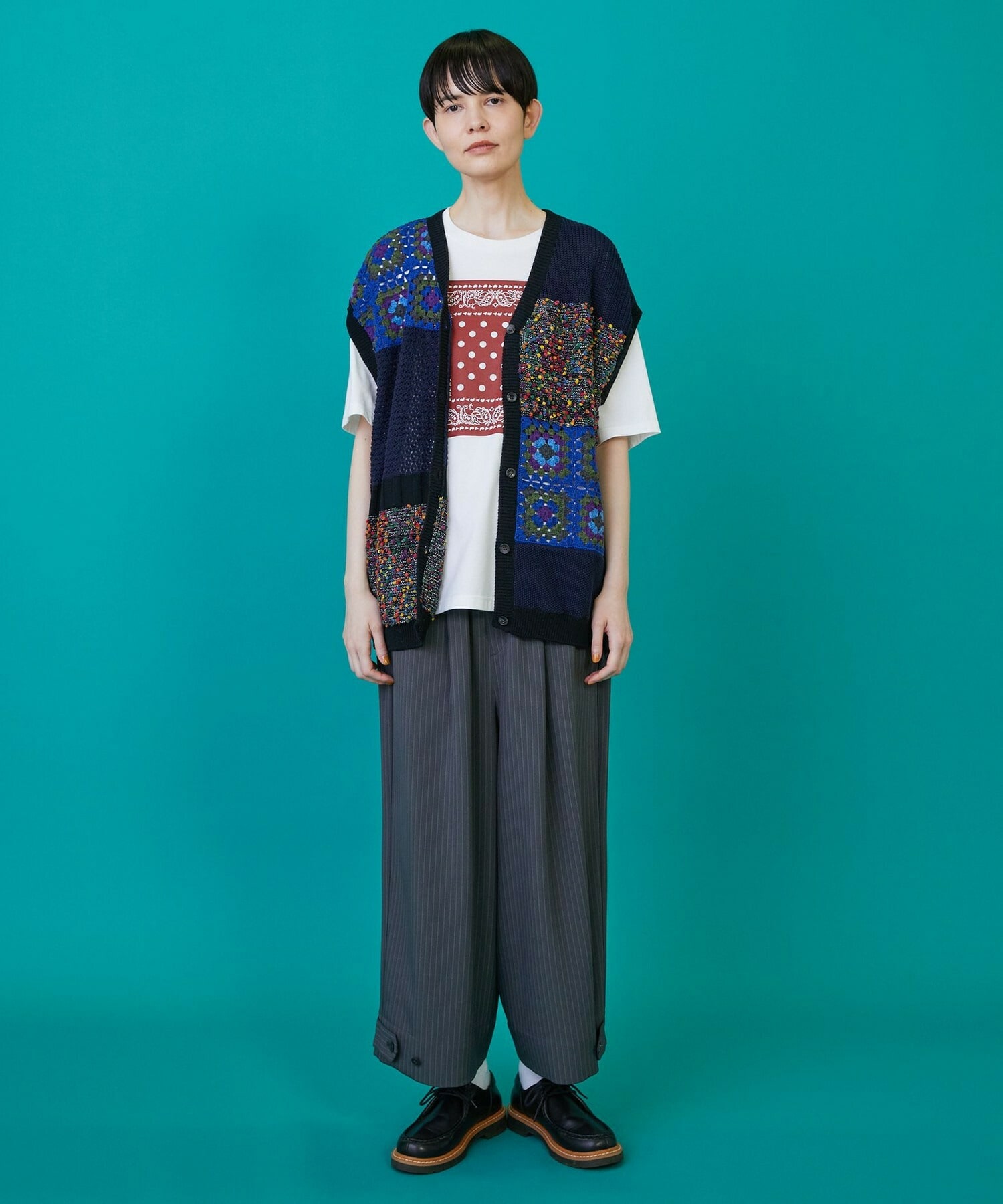 【FRAPBOIS】パッチベスト 詳細画像 ネイビー 15