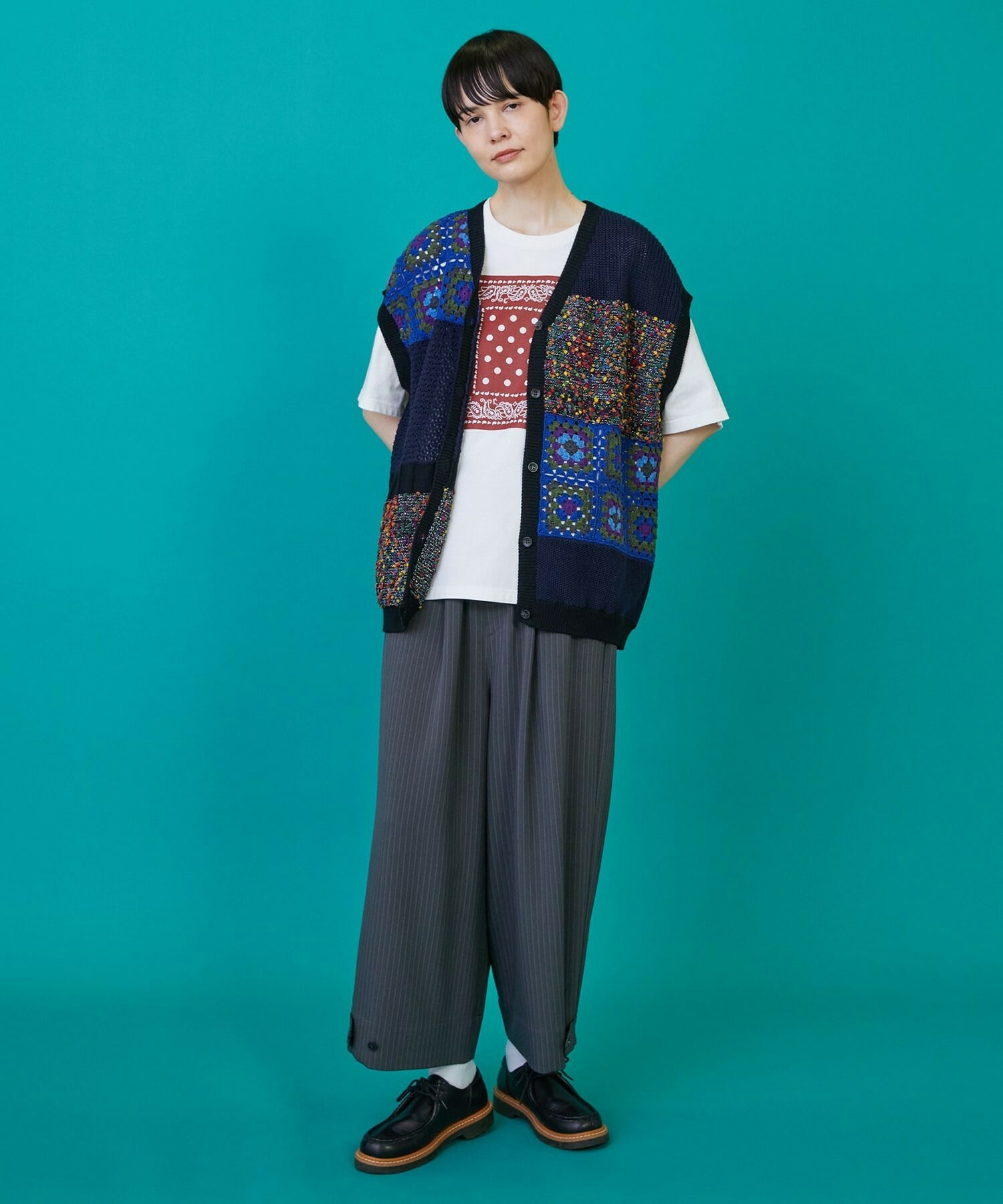 【FRAPBOIS】パッチベスト 詳細画像 ネイビー 16