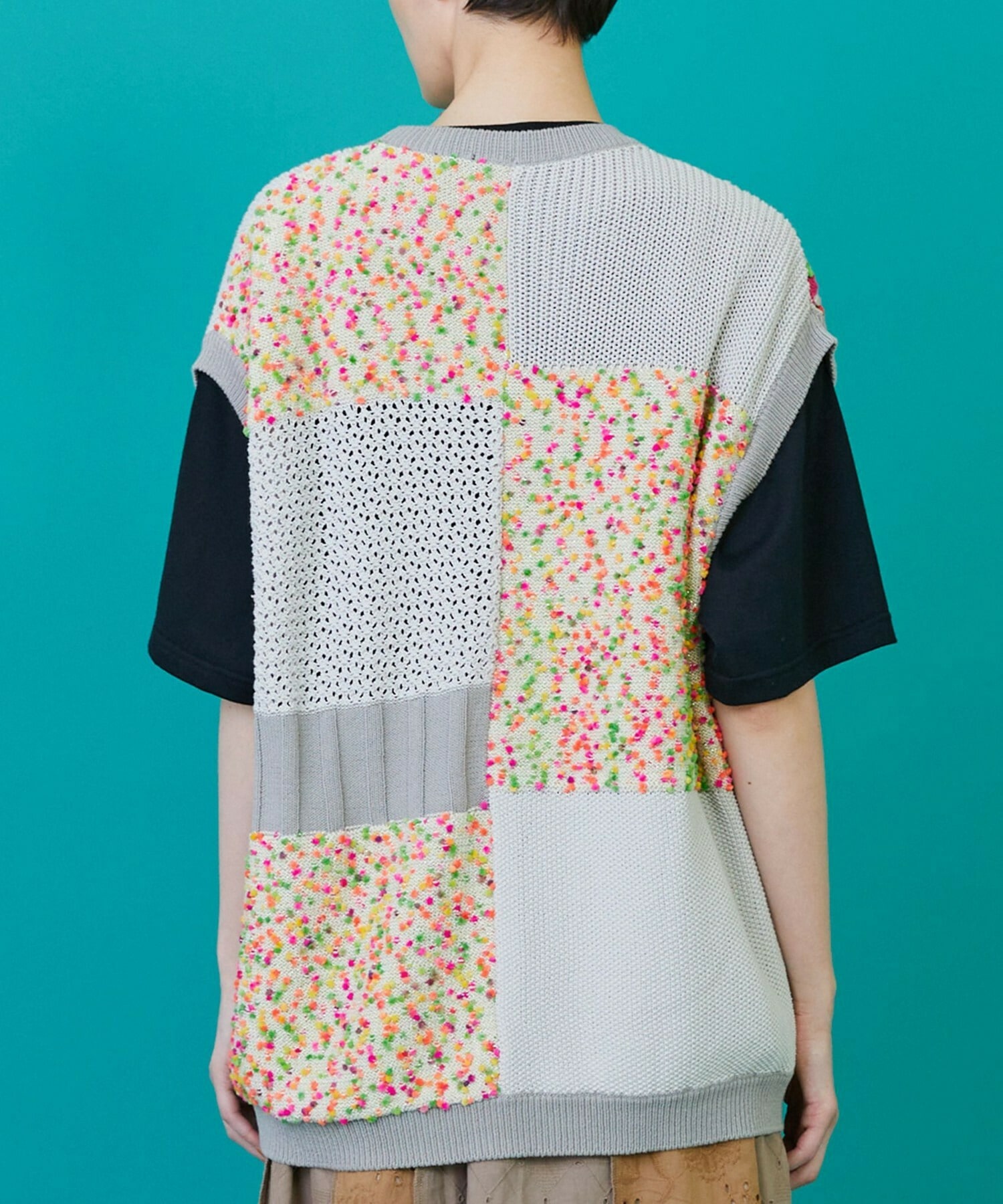 [FRAPBOIS] 補丁背心細部圖 海軍藍 5