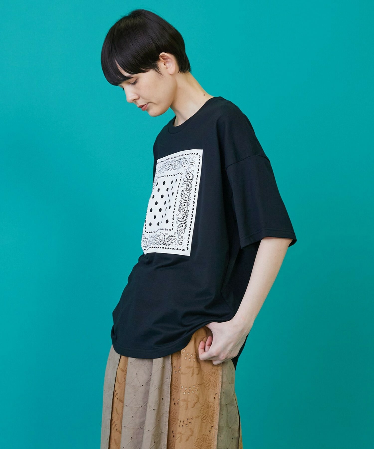 【FRAPBOIS】テイスバンダナT 詳細画像 ホワイト 1