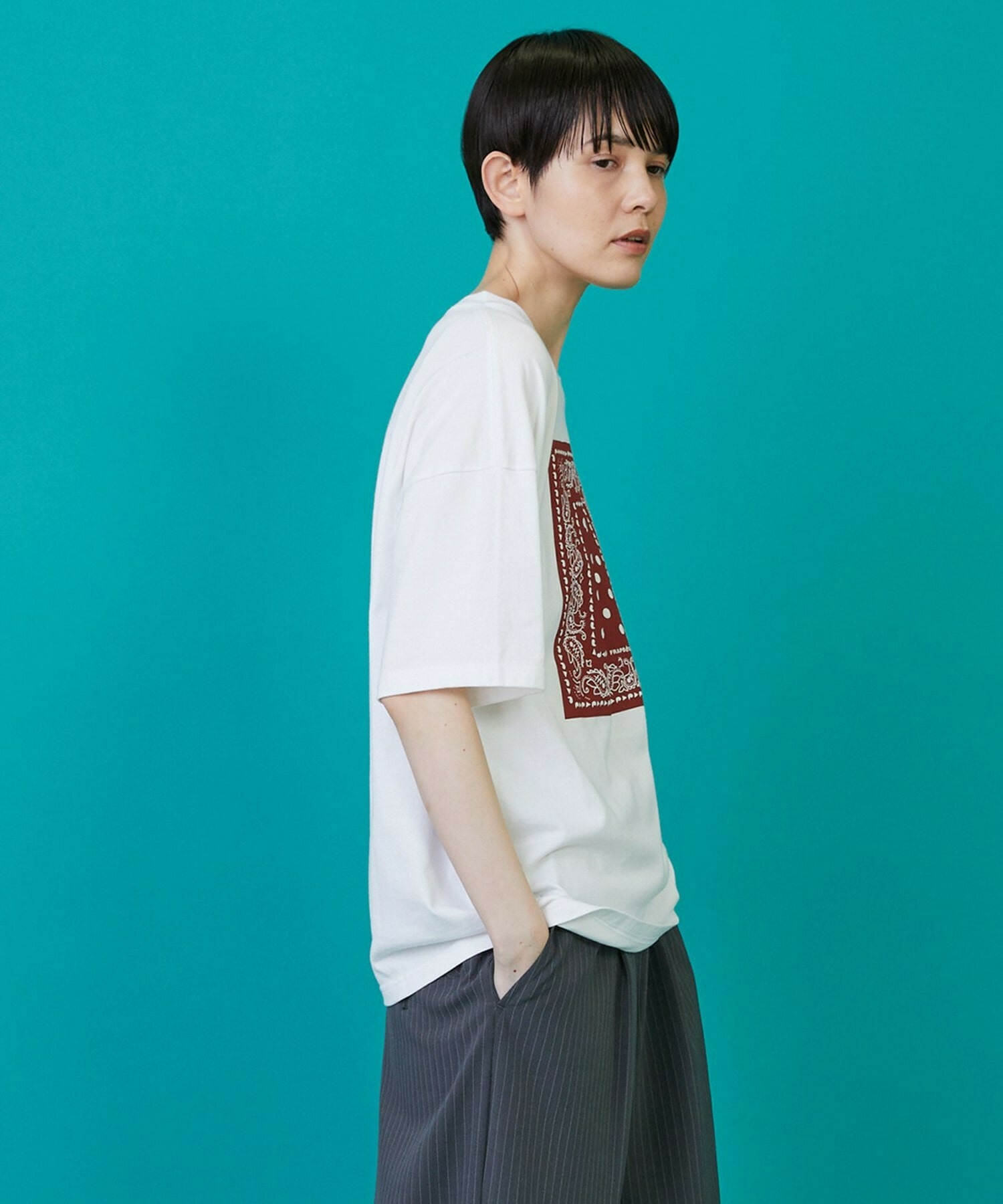 【FRAPBOIS】テイスバンダナT 詳細画像 ホワイト 11