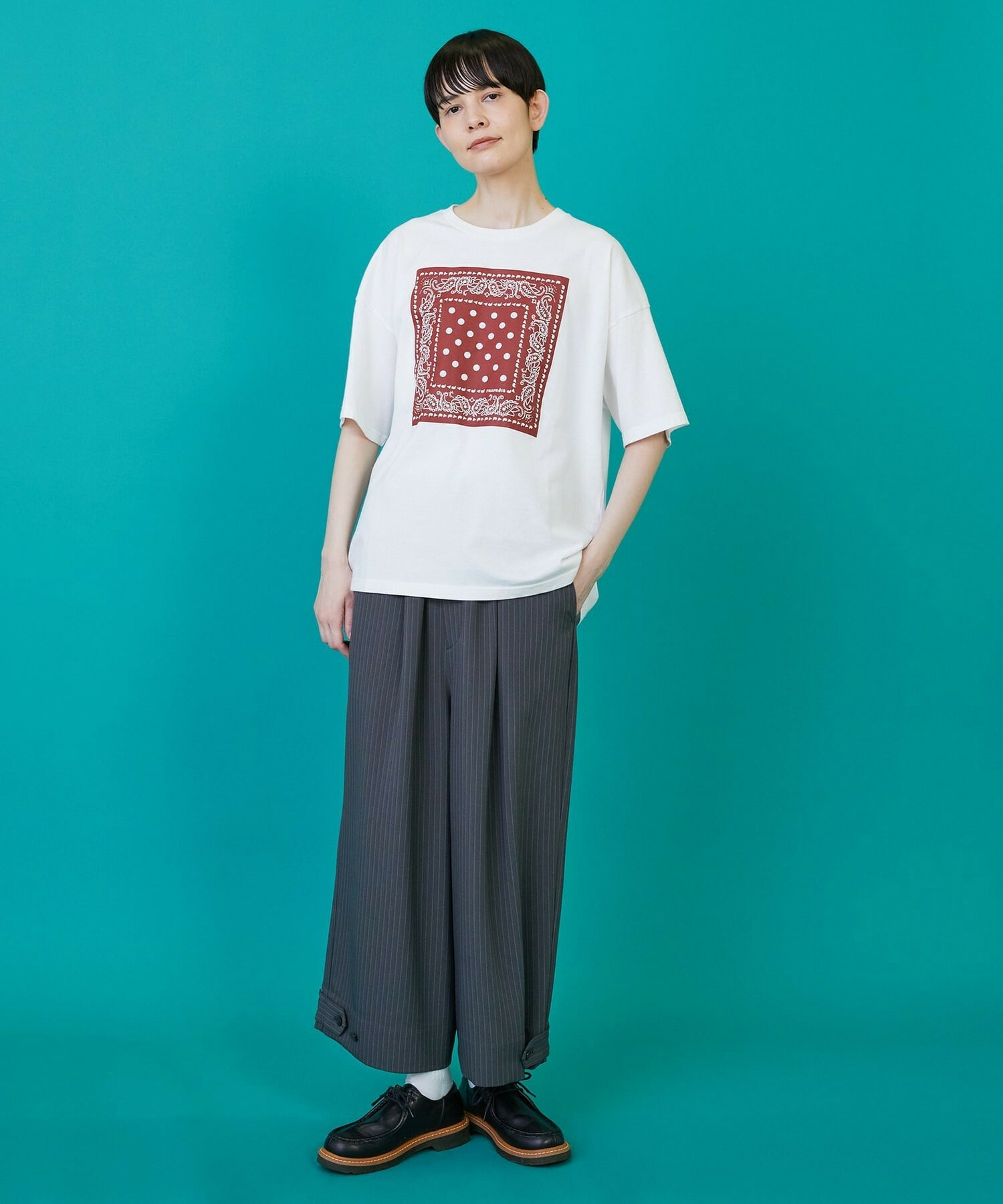 【FRAPBOIS】テイスバンダナT 詳細画像 ホワイト 13