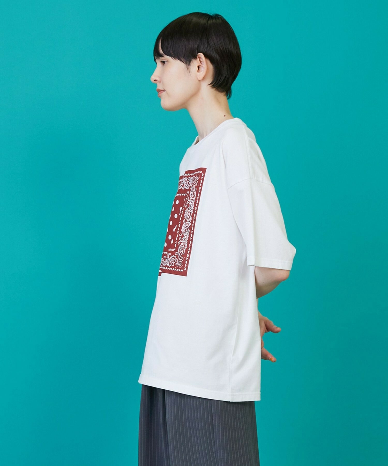 【FRAPBOIS】テイスバンダナT 詳細画像 ホワイト 9