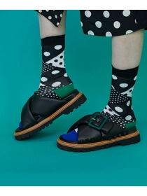 【FRAPBOIS】ミックスドットソックス 詳細画像 ブラック 12