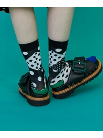 【FRAPBOIS】ミックスドットソックス 詳細画像 ブラック 13