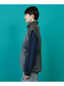 【FRAPBOIS】FRAPBOIS×WILD THINGS シャギーフリースベスト 詳細画像 ブラック 1