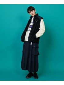 【FRAPBOIS】FRAPBOIS×WILD THINGS シャギーフリースベスト 詳細画像 ブラック 15