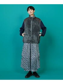 【FRAPBOIS】FRAPBOIS×WILD THINGS シャギーフリースベスト 詳細画像 ブラック 6