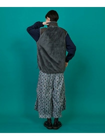 【FRAPBOIS】FRAPBOIS×WILD THINGS シャギーフリースベスト 詳細画像 ブラック 8