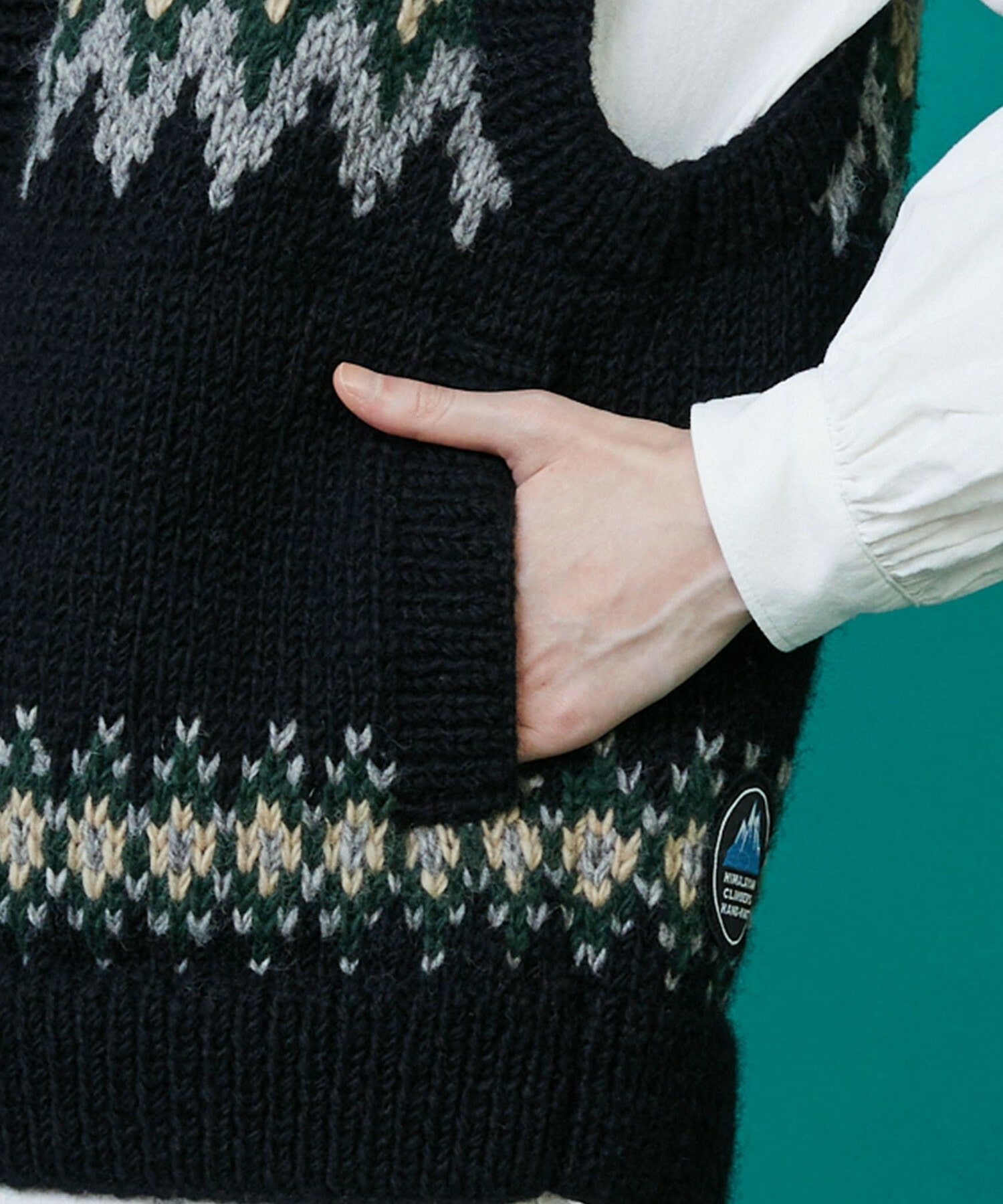 [FRAPBOIS] Hand JQ 背心細部圖 灰色 3