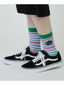 【FRAPBOIS PARK】マルチボーダーソックス 詳細画像 ネイビー 10