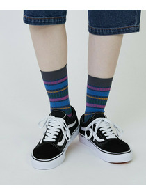 【FRAPBOIS PARK】マルチボーダーソックス 詳細画像 ネイビー 13