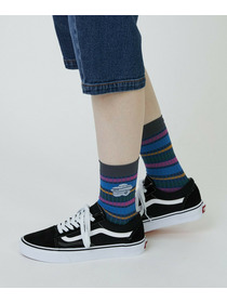 【FRAPBOIS PARK】マルチボーダーソックス 詳細画像 ネイビー 14