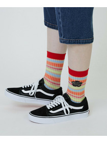 【FRAPBOIS PARK】マルチボーダーソックス 詳細画像 ネイビー 6