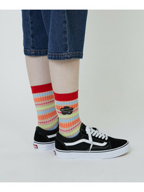 【FRAPBOIS PARK】マルチボーダーソックス 詳細画像 ネイビー 8