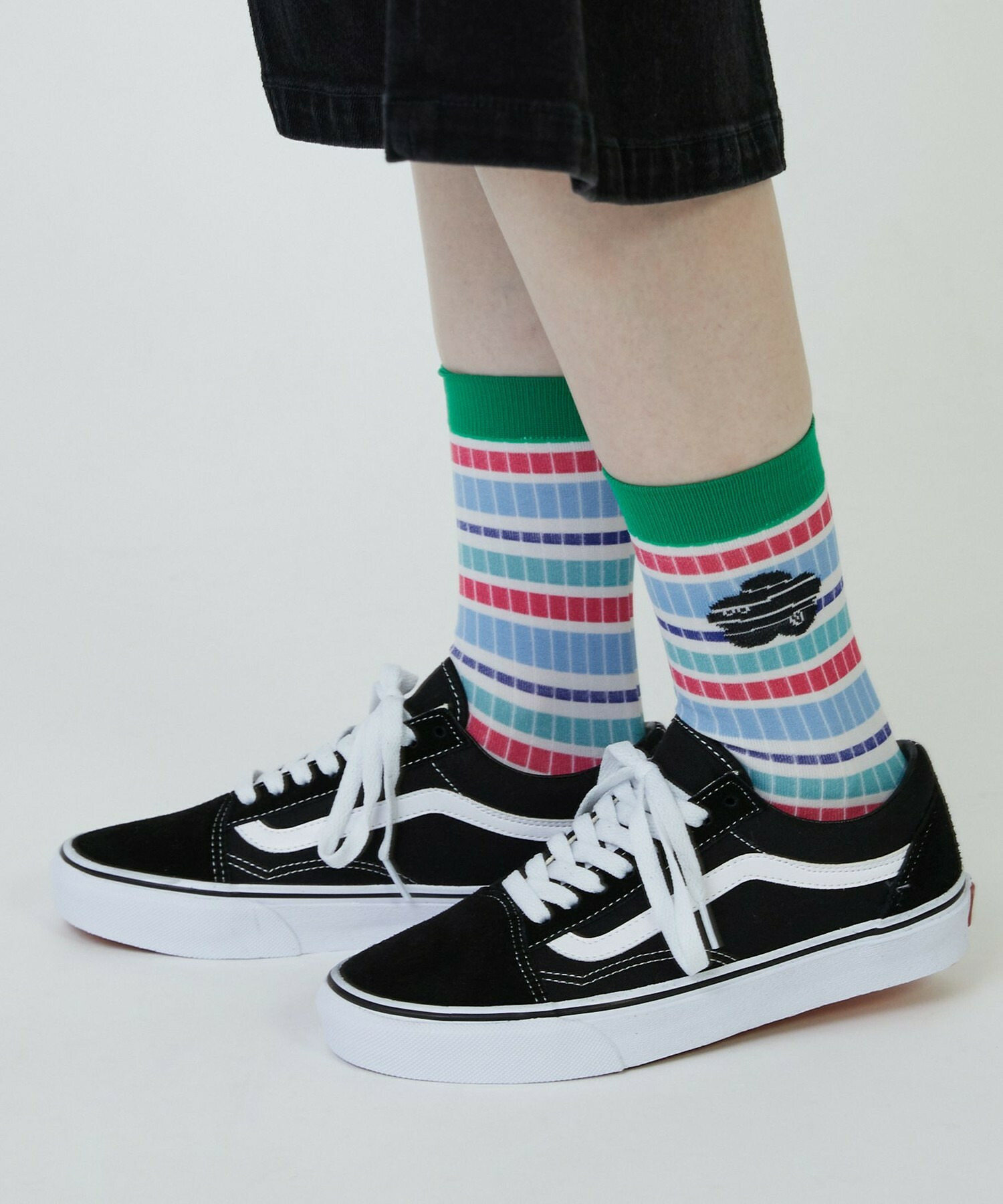 【FRAPBOIS PARK】マルチボーダーソックス 詳細画像 ネイビー 10