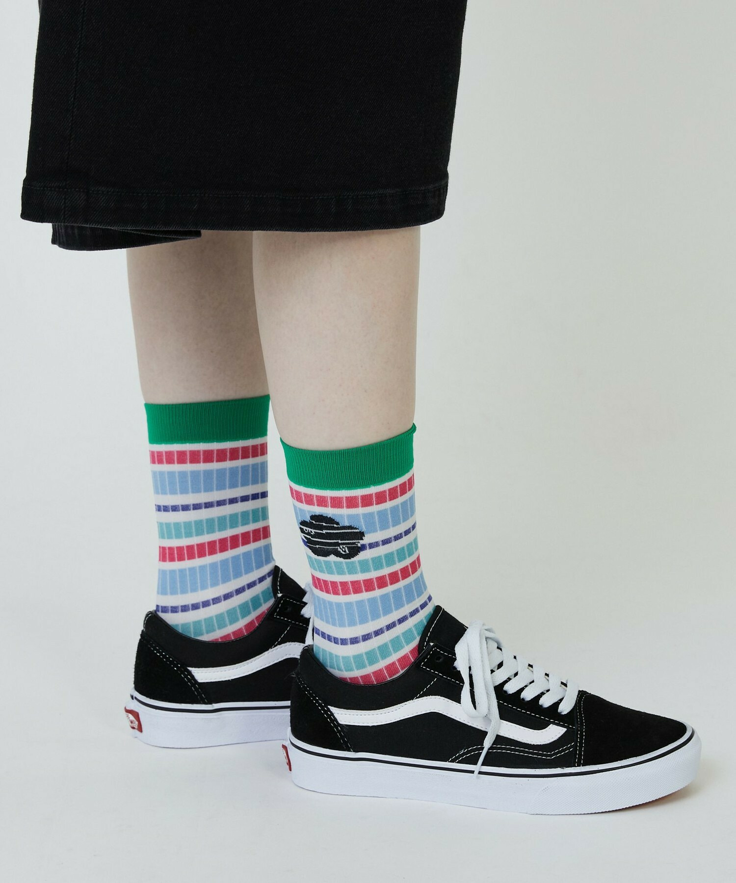 【FRAPBOIS PARK】マルチボーダーソックス 詳細画像 ネイビー 12