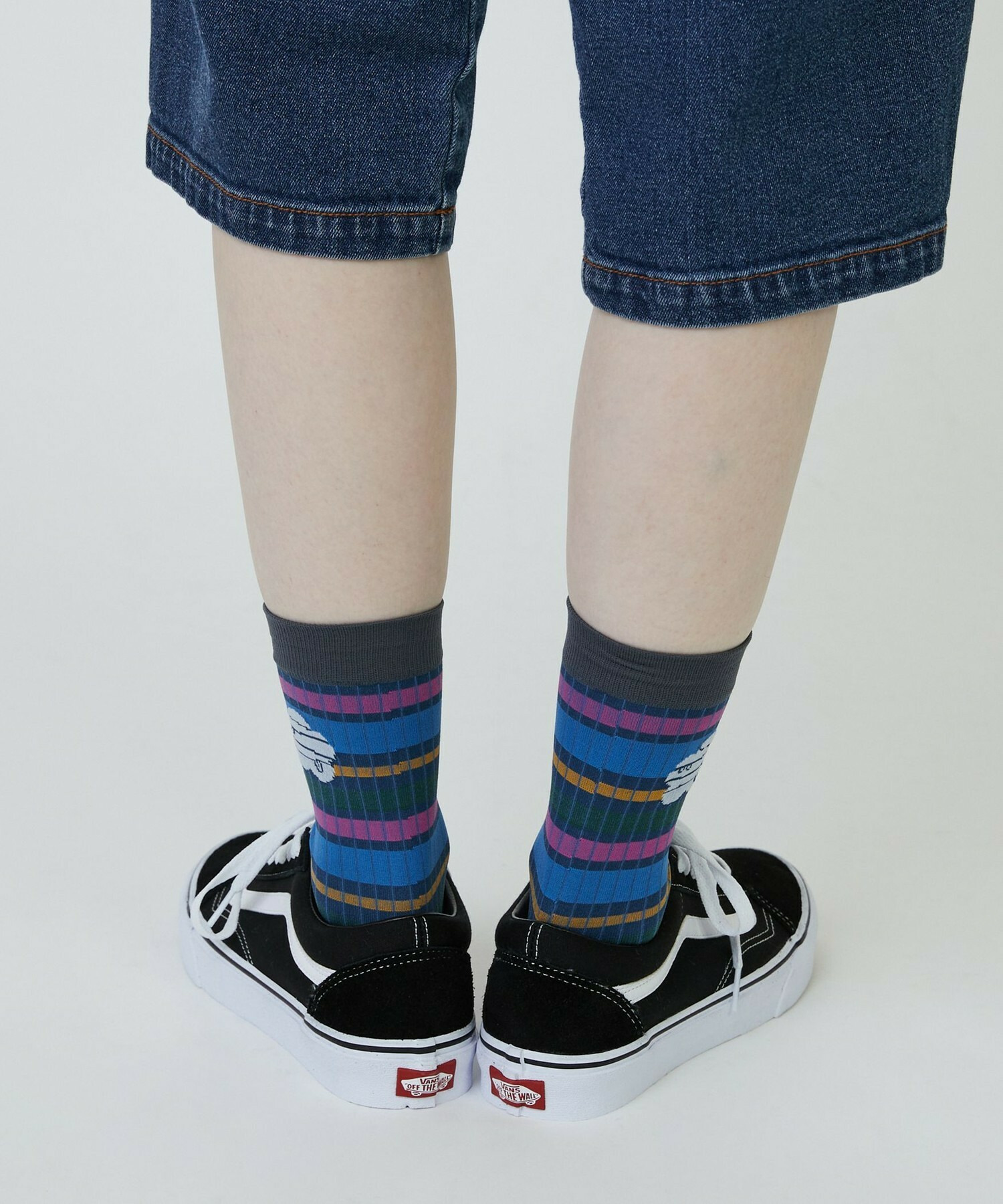 【FRAPBOIS PARK】マルチボーダーソックス 詳細画像 ネイビー 15