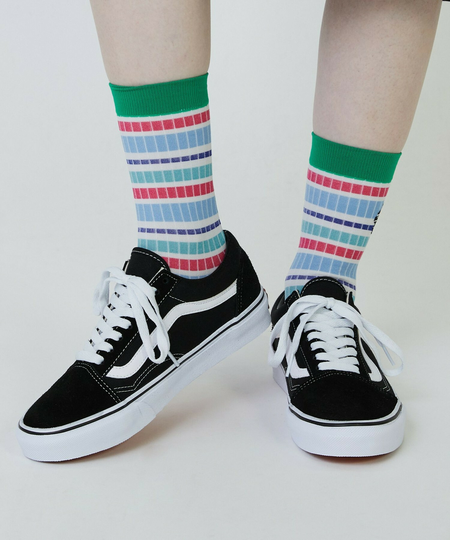 【FRAPBOIS PARK】マルチボーダーソックス 詳細画像 ネイビー 9