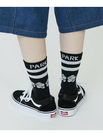 【FRAPBOIS PARK】パーキーボーダーソックス 詳細画像 ブラック 12