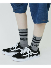 【FRAPBOIS PARK】パーキーボーダーソックス 詳細画像 ブラック 8