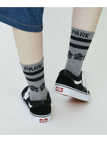 【FRAPBOIS PARK】パーキーボーダーソックス 詳細画像 ブラック 9