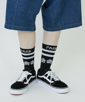 【FRAPBOIS PARK】パーキーボーダーソックス 詳細画像 ブラック 1