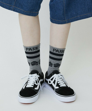 【FRAPBOIS PARK】パーキーボーダーソックス 詳細画像 グレー 1