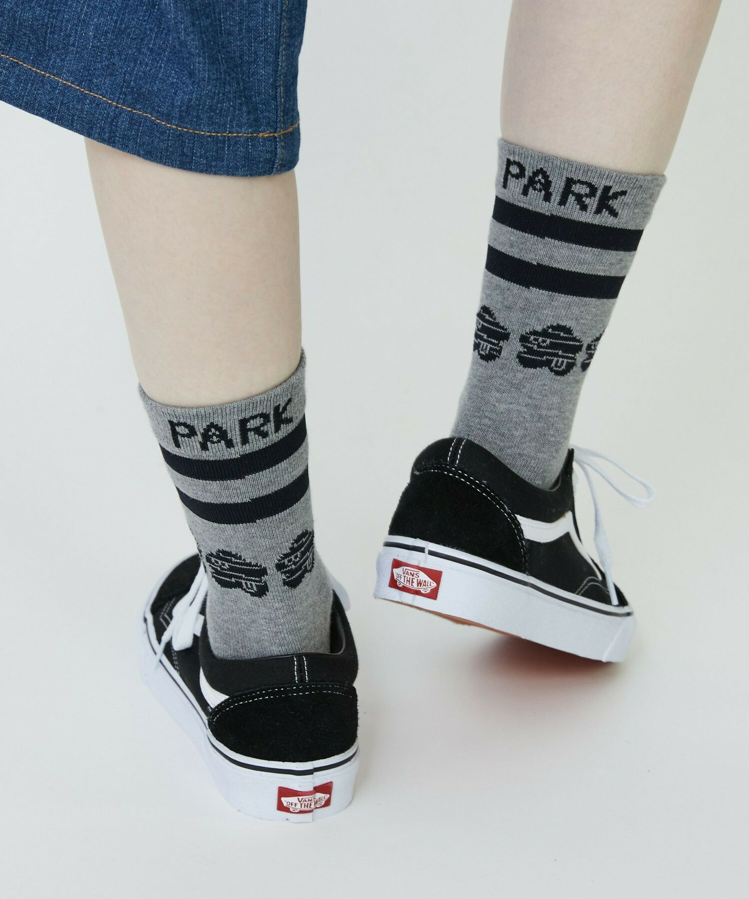 【FRAPBOIS PARK】パーキーボーダーソックス 詳細画像 ブラック 9