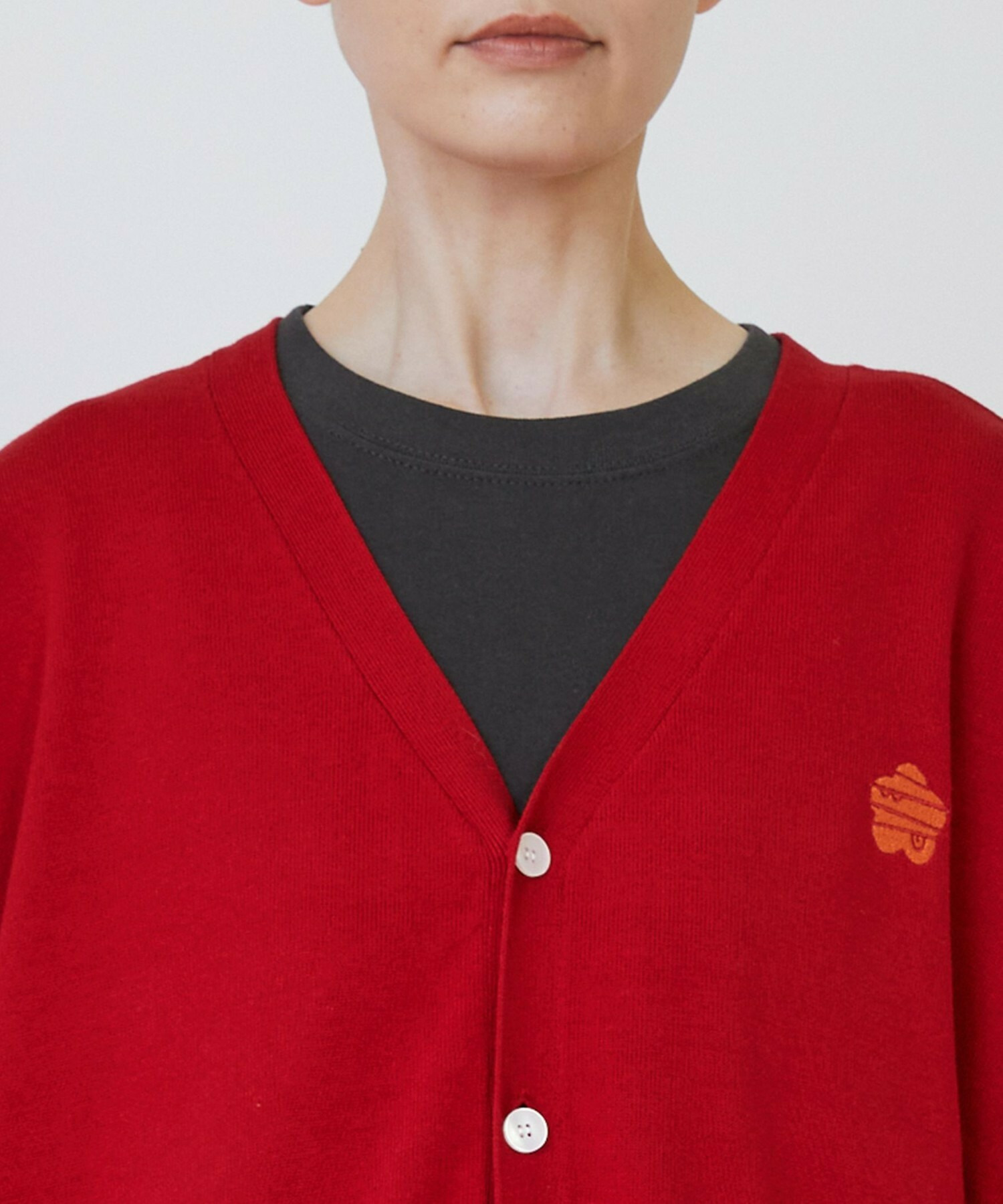 [FRAPBOIS PARK] Mark Cardigan 2 Detailed Image Black 3