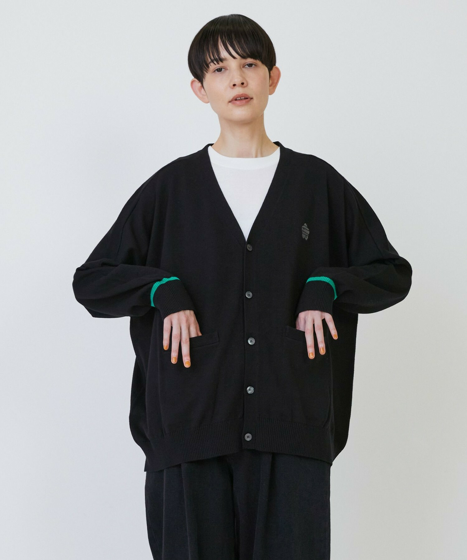 【FRAPBOIS PARK】マークカーデ2 詳細画像 ブラック 1