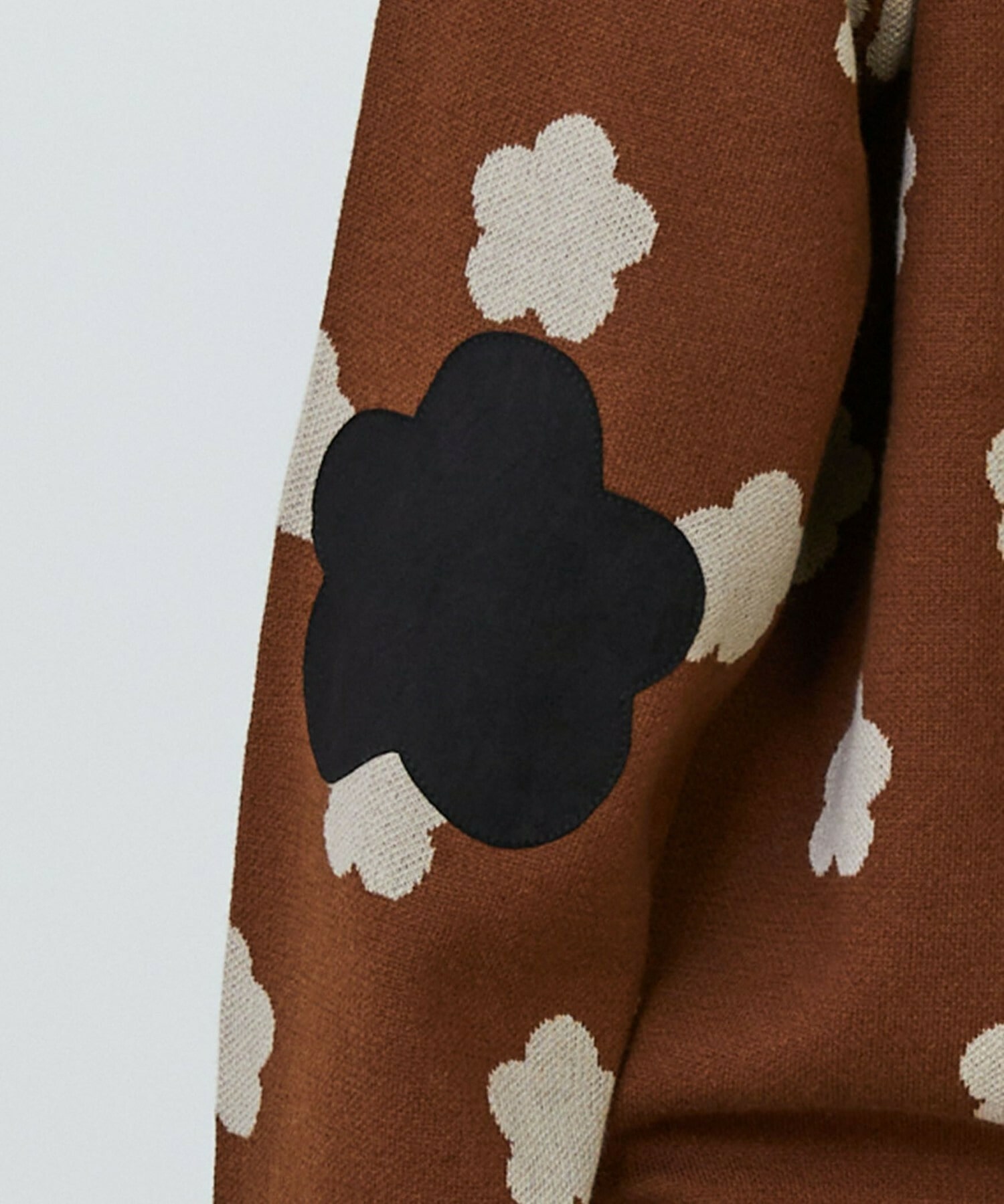 [FRAPBOIS PARK] Parky Mark Knit 2 Detailed Image Black 4