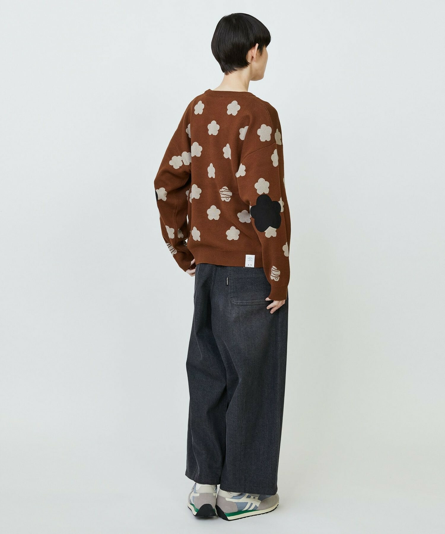 【FRAPBOIS PARK】パーキーマークニット2 詳細画像 ブラック 7