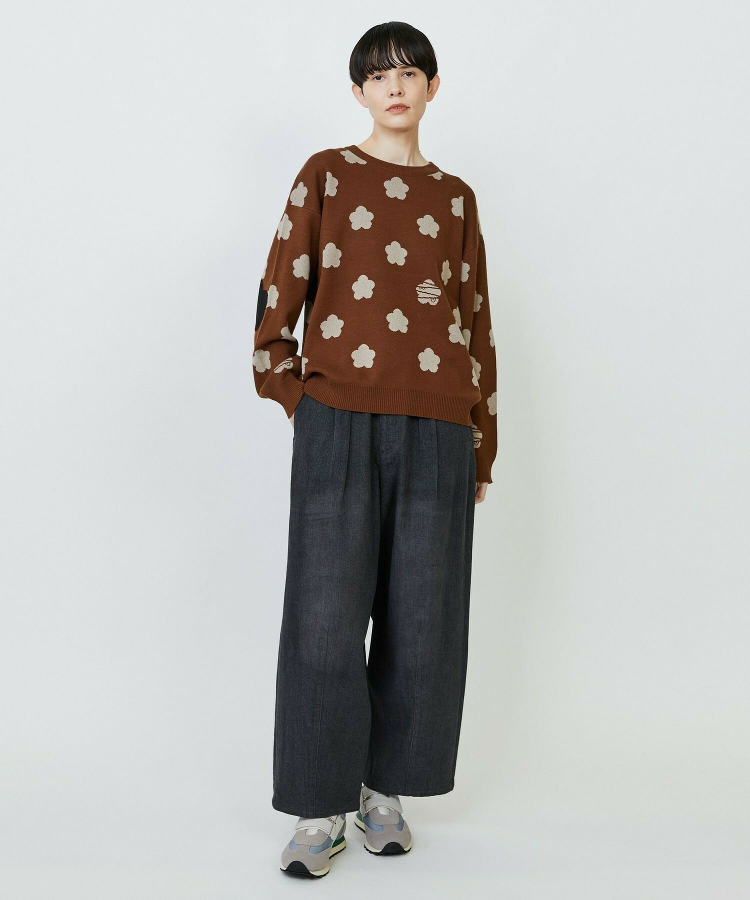 【FRAPBOIS PARK】パーキーマークニット2 詳細画像 ブラック 9