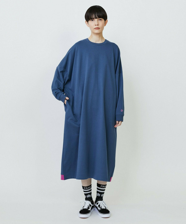 スウェットワンピ 詳細画像 ブルー 1