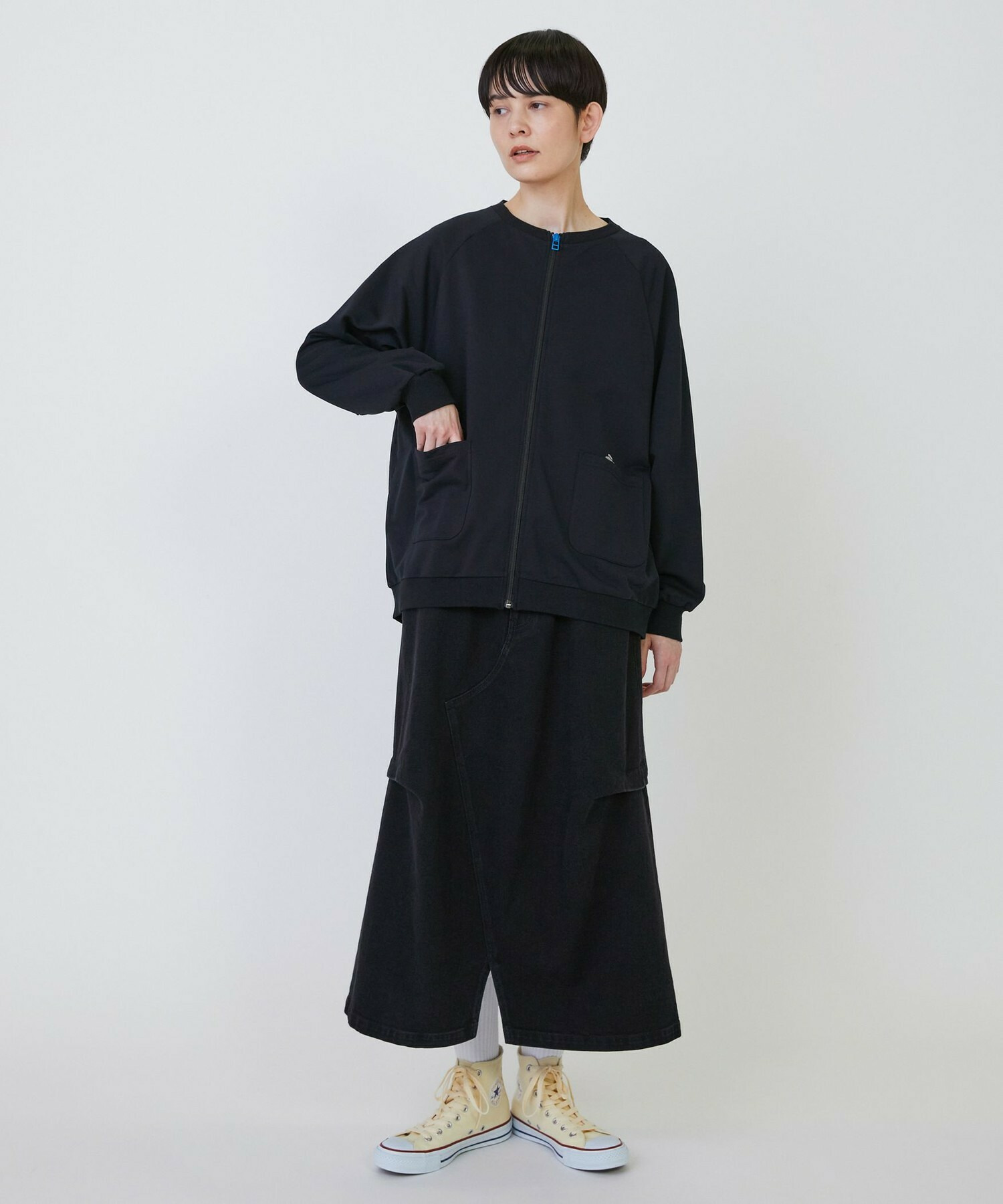 【FRAPBOIS PARK】［グリーン：秋祭り2025限定カラー］ジップカーデ2 詳細画像 ブラック 10