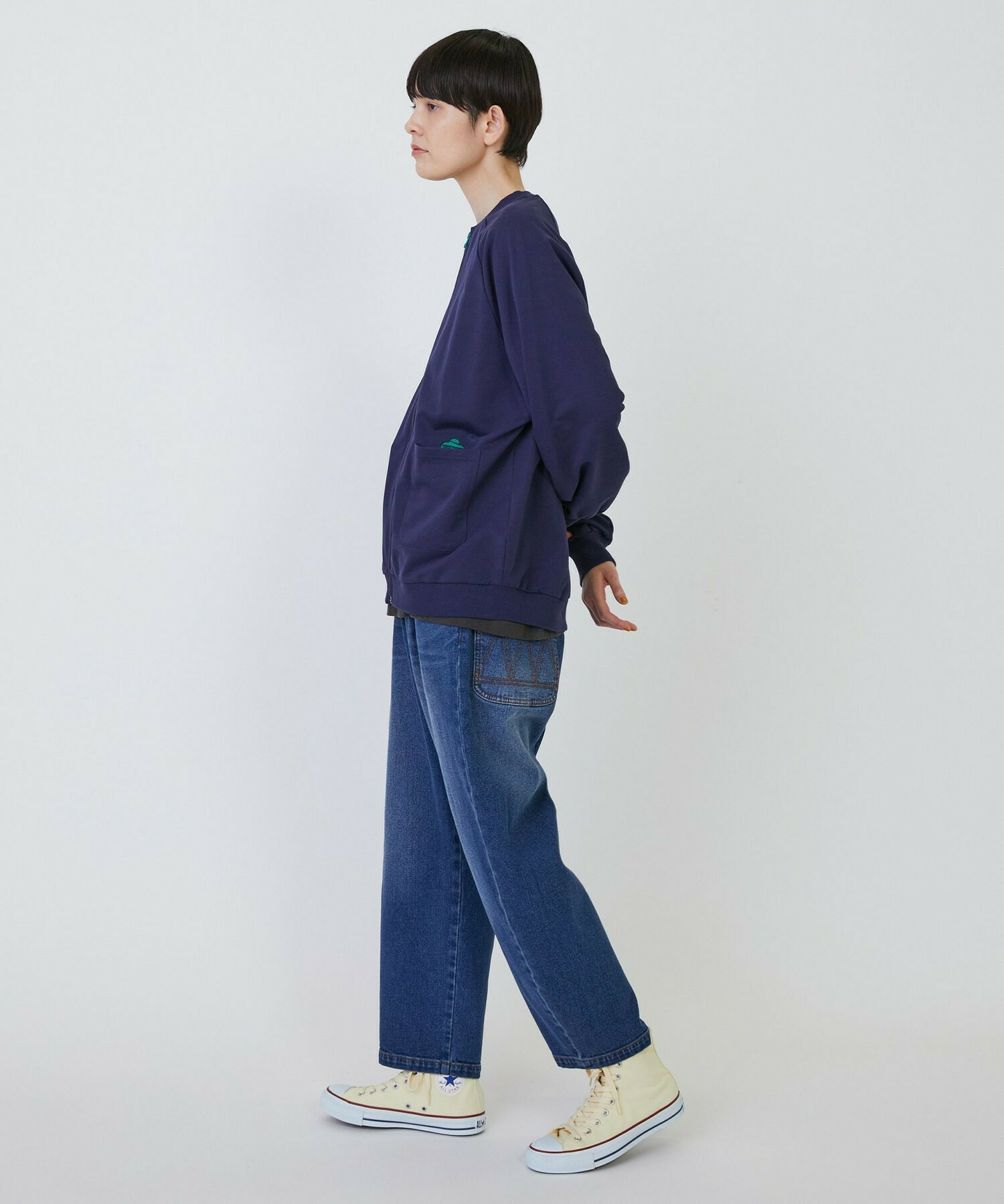 【FRAPBOIS PARK】［グリーン：秋祭り2025限定カラー］ジップカーデ2 詳細画像 ブラック 25