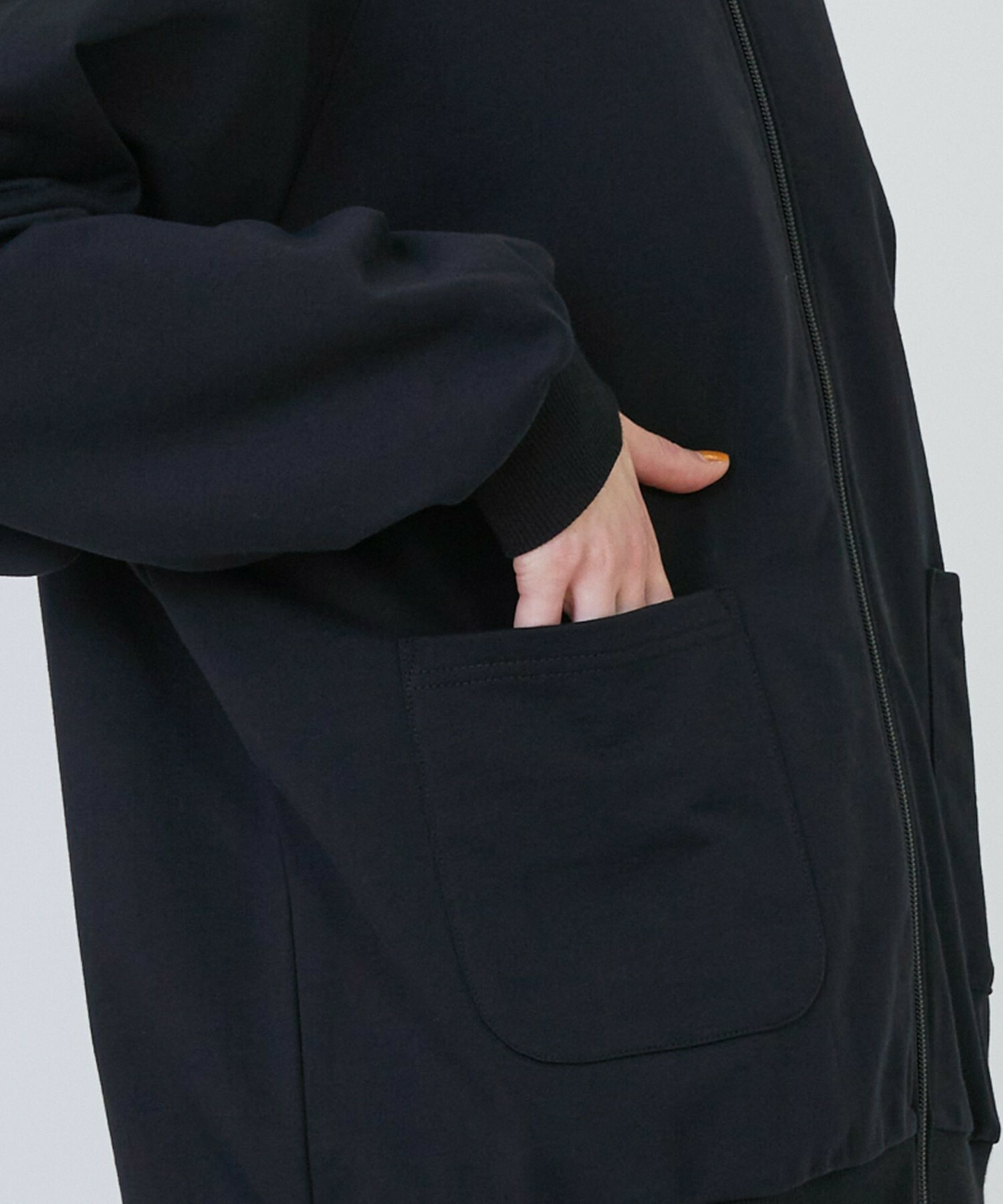 【FRAPBOIS PARK】［グリーン：秋祭り2025限定カラー］ジップカーデ2 詳細画像 ブラック 5