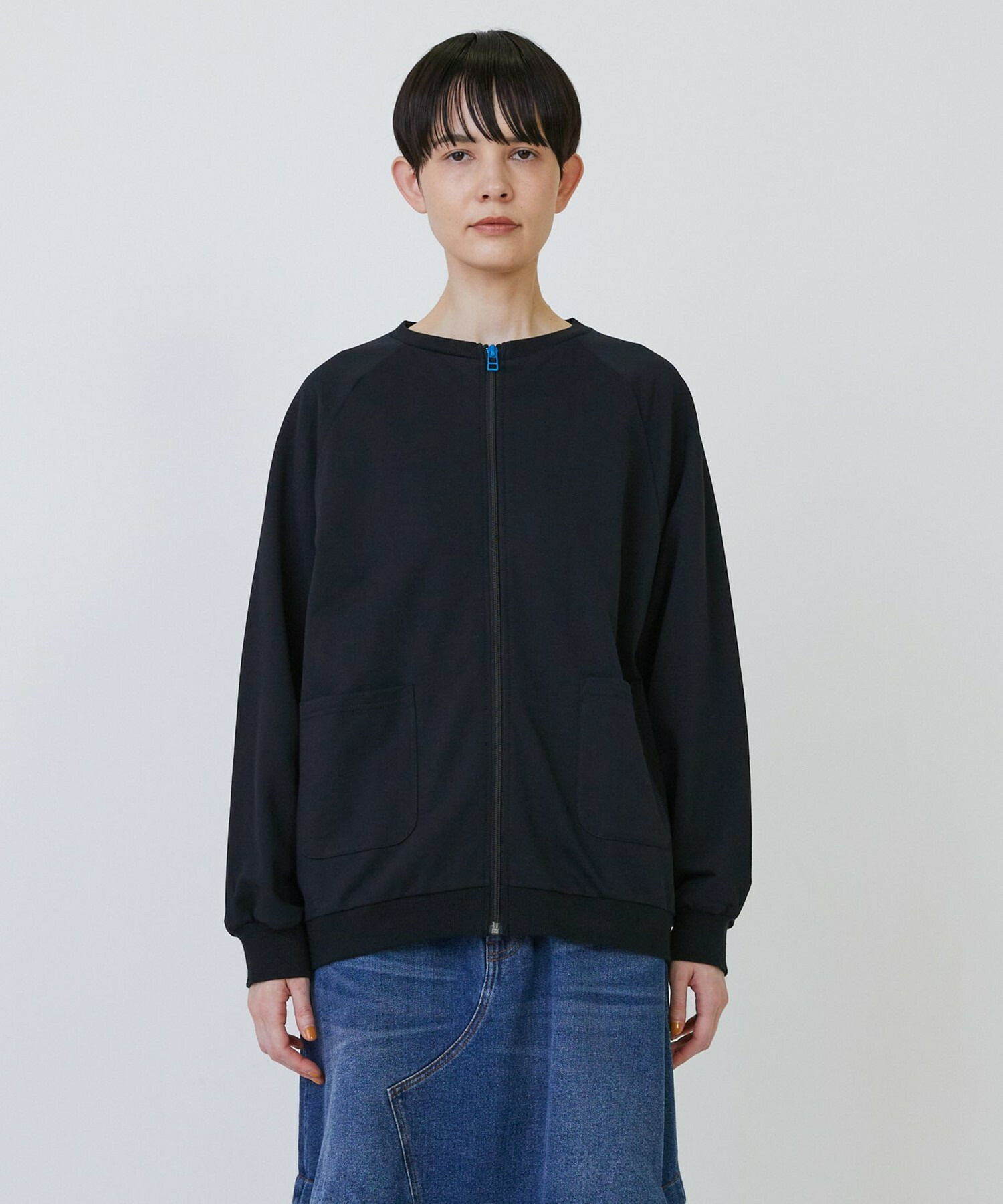 【FRAPBOIS PARK】［グリーン：秋祭り2025限定カラー］ジップカーデ2 詳細画像 ブラック 1