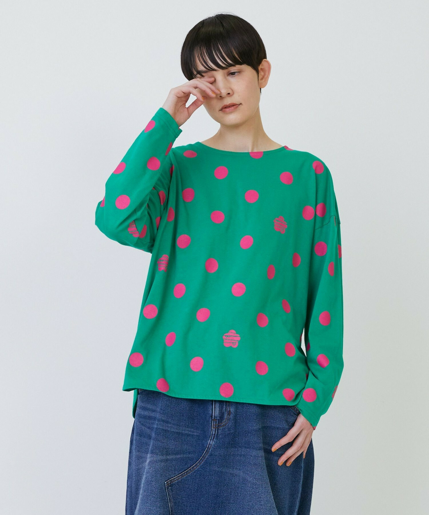 【FRAPBOIS PARK】［グリーン：秋祭り2025限定カラー］ドットコクーンT 詳細画像 グリーン 1