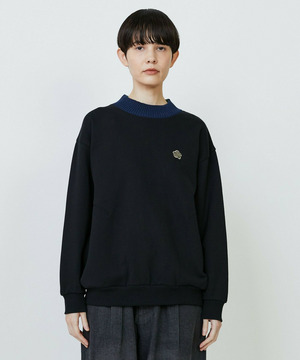 【FRAPBOIS PARK】リブネックスウェット 詳細画像 ブラック 1