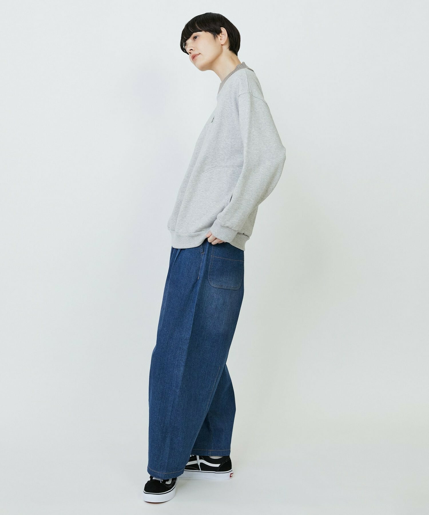 【FRAPBOIS PARK】リブネックスウェット 詳細画像 グレー 15