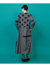 【FRAPBOIS】チェックオンドット ワンピース 詳細画像 ブラック系その他 8