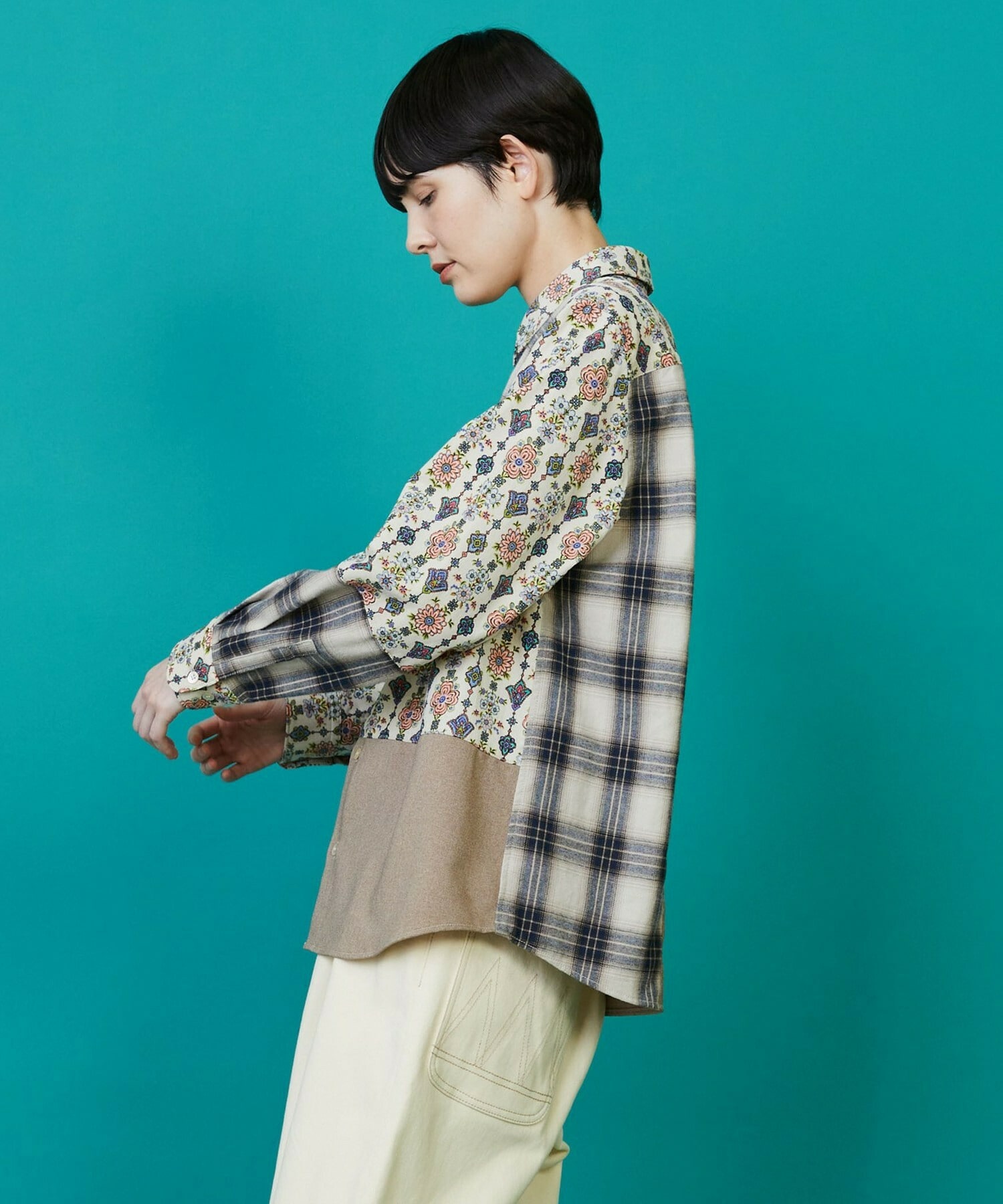 【FRAPBOIS】ドライフラワー シャツ 詳細画像 ベージュ系その他 11