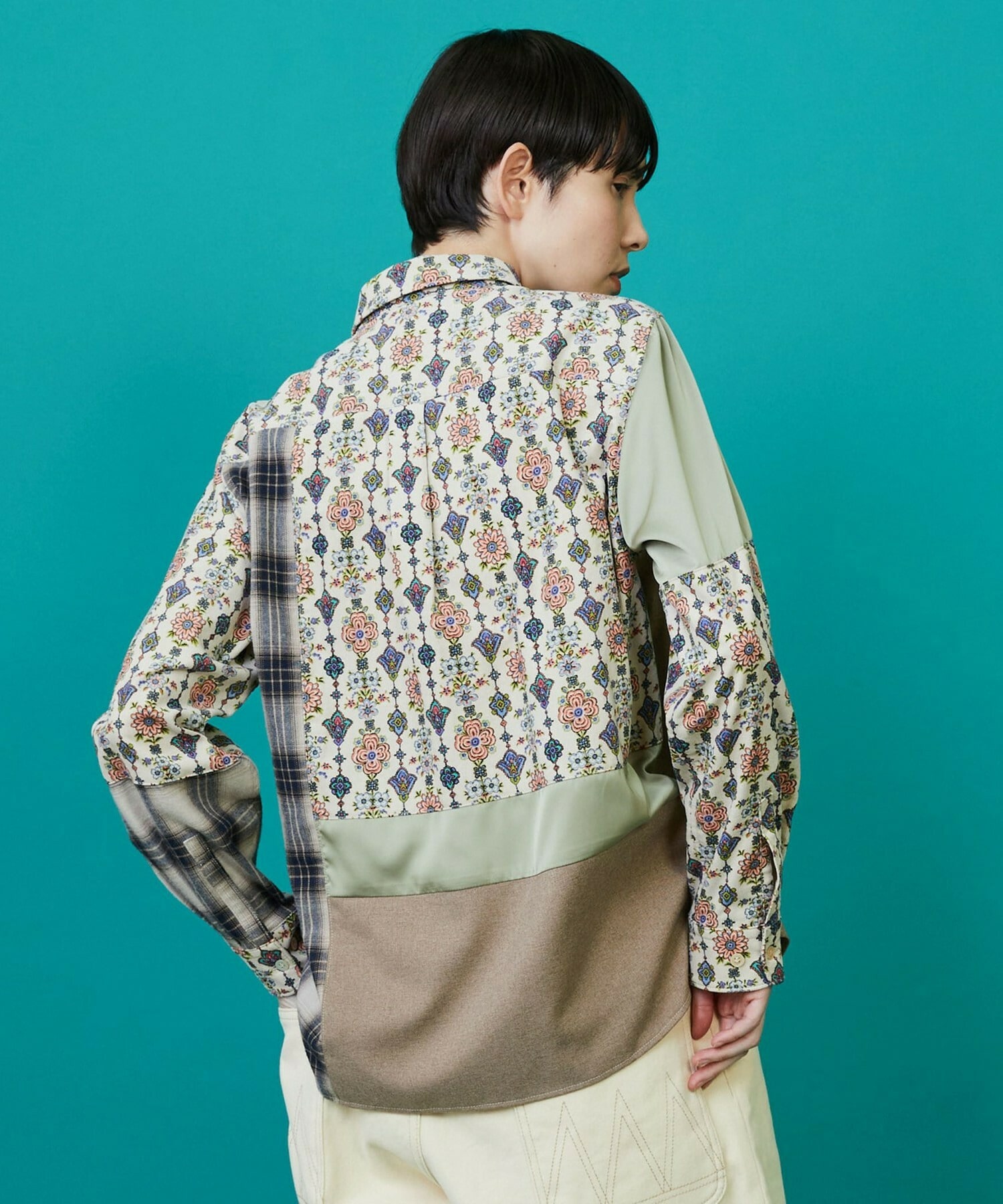 【FRAPBOIS】ドライフラワー シャツ 詳細画像 ベージュ系その他 12